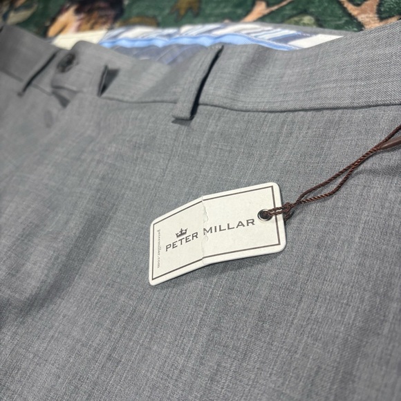 Peter Millar Wool Dress Pants 5 Pocket Trousers Gray Straight Fit 36x36 $195 NWT - Picture 5 of 8